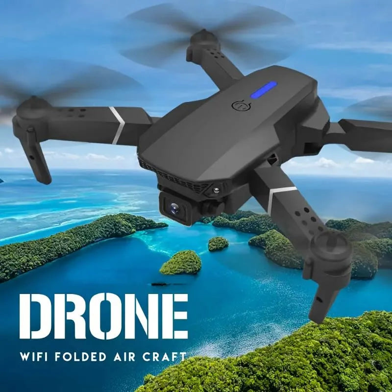 2025 E88 Professional Wide Angle RC Dron HD 4K Camera Mode Foldable Helicopter Aircraft Quadcopter Drone Kid Gift Toys